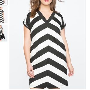 Eloquii Essential Striped Tee Dress